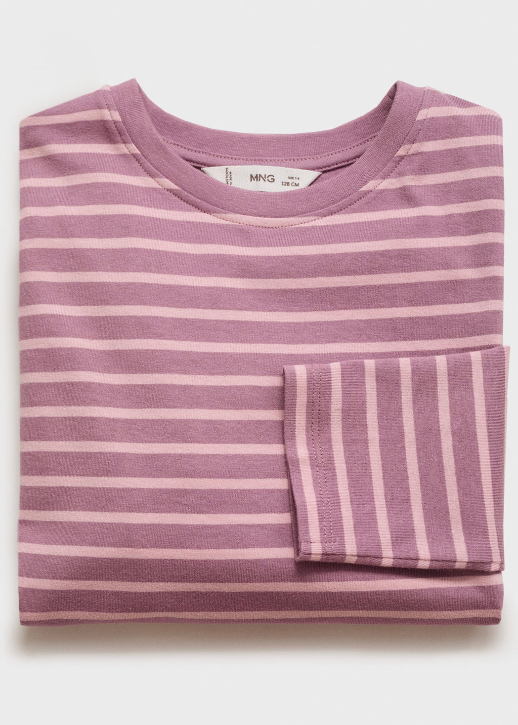 T-Shirt Stripes Rose - Fille
