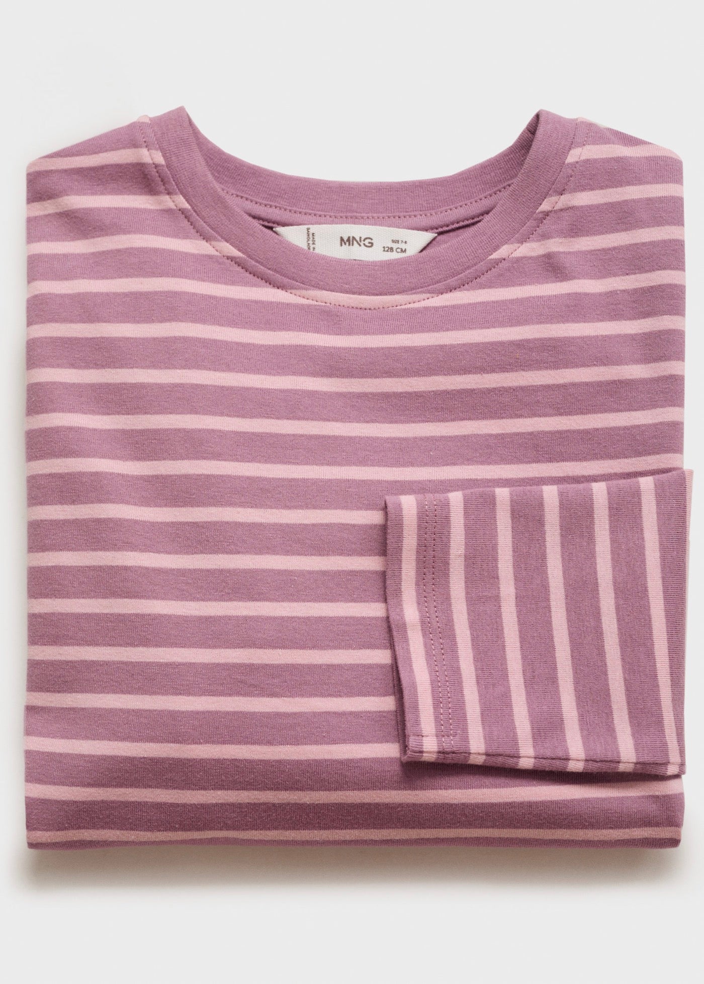 T-Shirt Stripes Rose - Fille