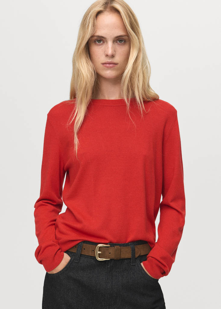 Pull-Over Maille Fine Col Rond