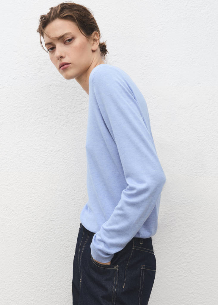 Pull-Over Maille Fine Col Rond