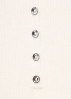 Pull-Over Maille Côtelée Col Polo