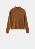 Pull Col Cheminée À Boutons