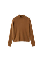 Pull Col Cheminée À Boutons