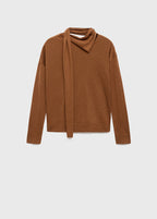 Pull Maille Fine Et Foulard