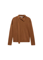 Pull Maille Fine Et Foulard