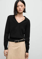 Pull-Over Maille Fine Col V
