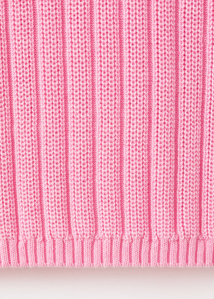 Pull-Over Maille Côtelée Col Polo