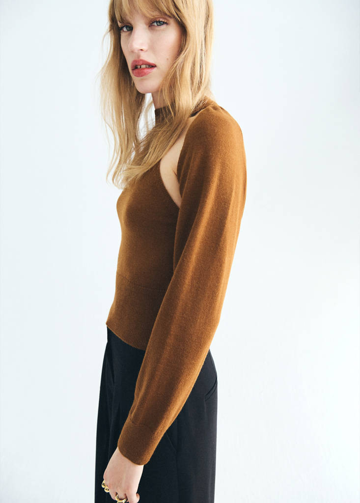 Pull-Over Combiné Cardigan