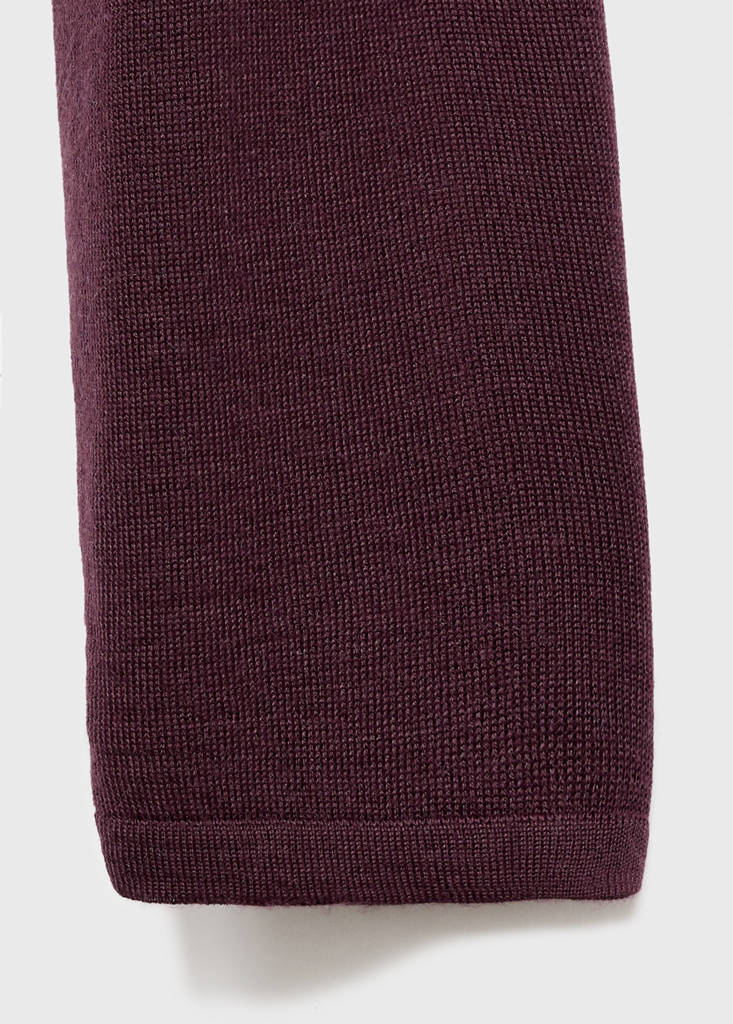 Pull Ajusté Col Drapé