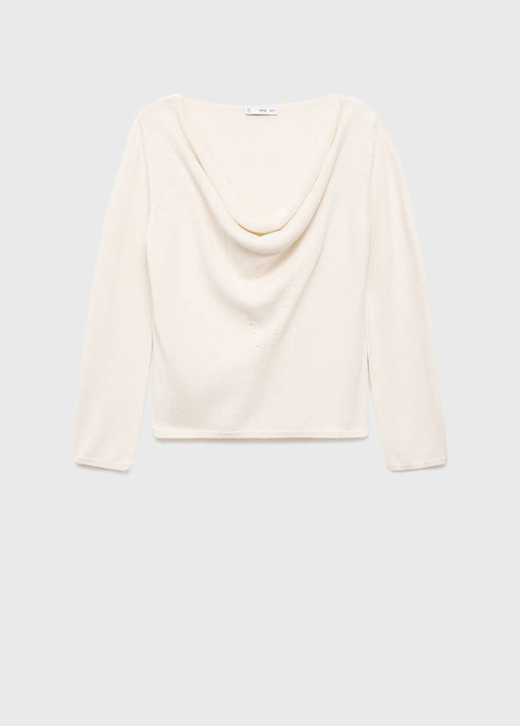 Pull Col Drapé
