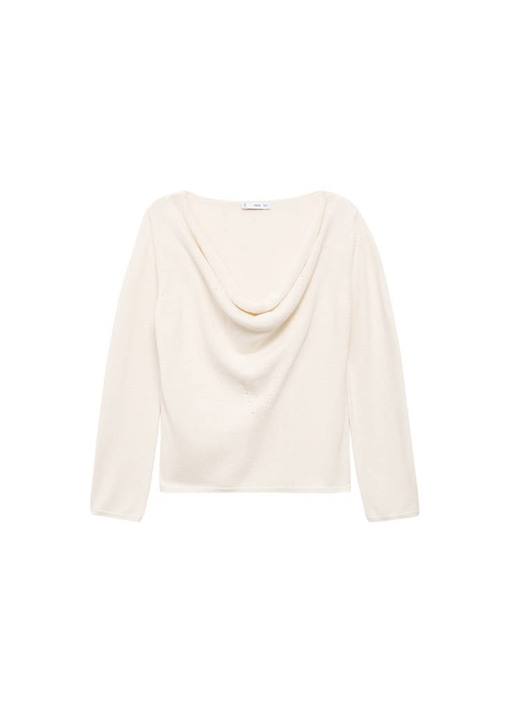 Pull Col Drapé