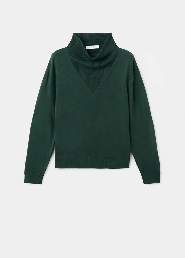 Pull Maille Col Drapé