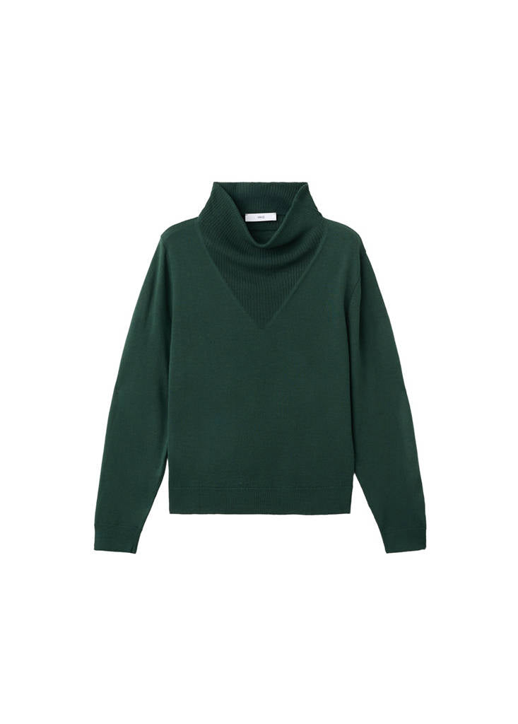 Pull Maille Col Drapé