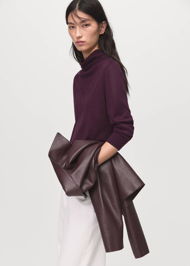 Pull Maille Col Drapé