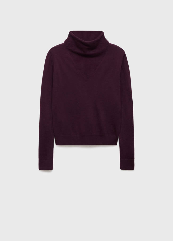 Pull Maille Col Drapé