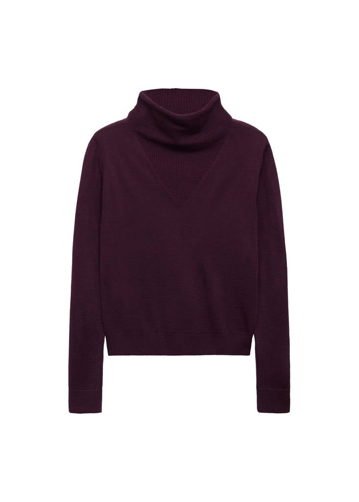 Pull Maille Col Drapé