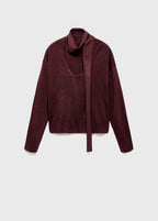 Pull Col En V Foulard