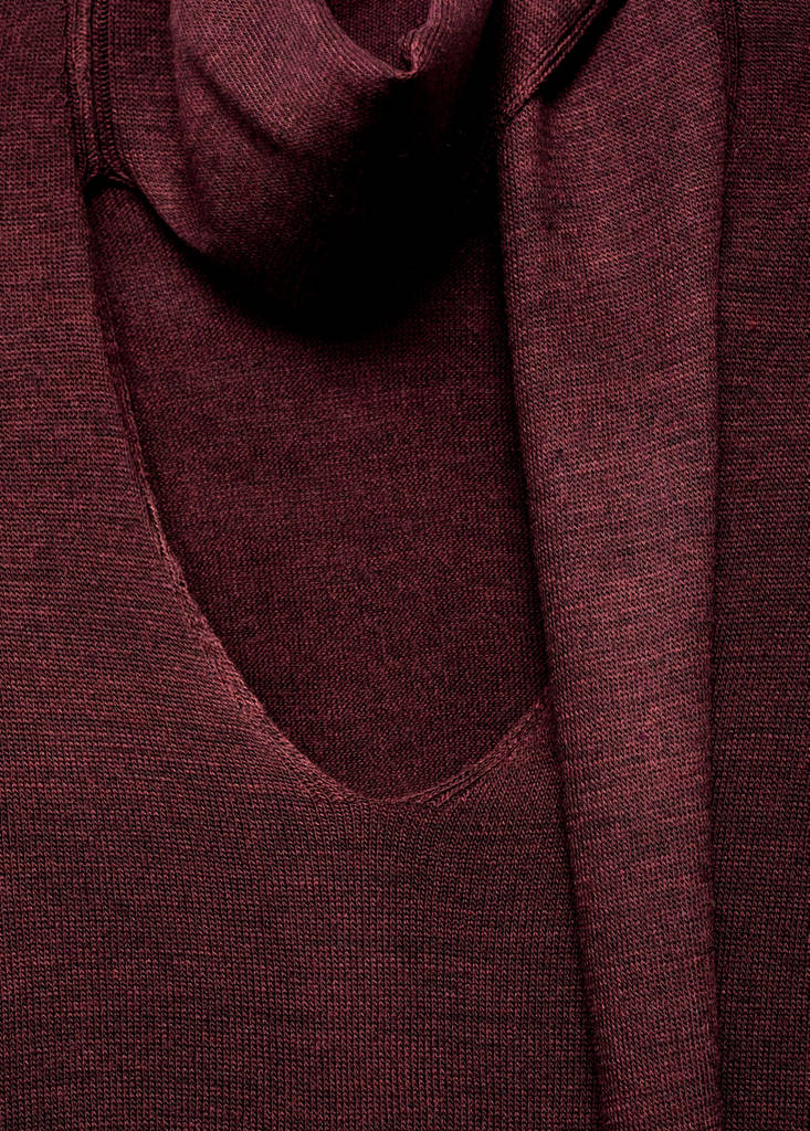 Pull Col En V Foulard