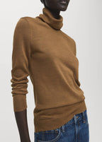 Pull Col Montant En Laine Mélangée