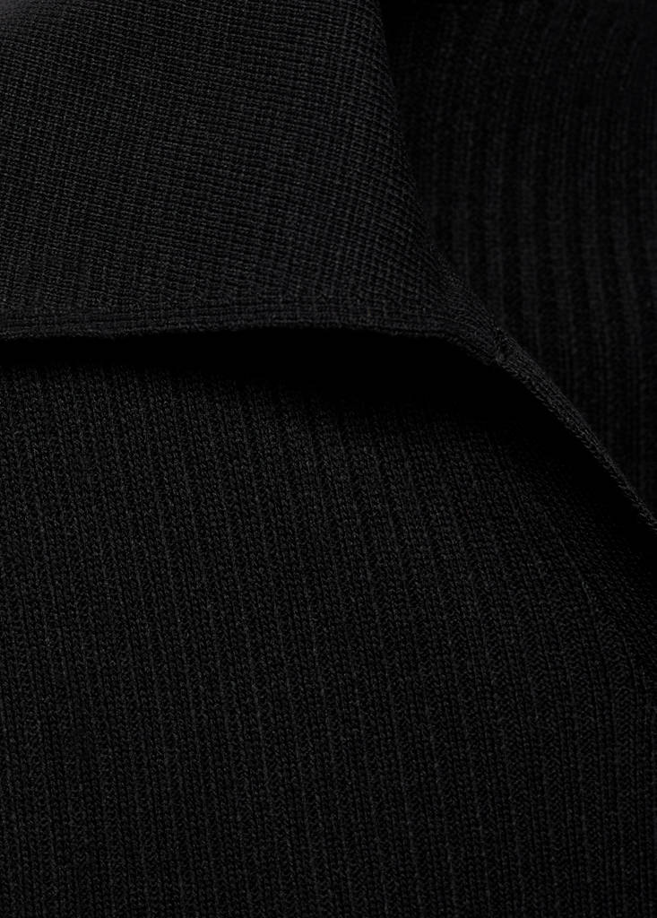 Pull Maille Côtelé Bouton Bijou