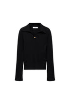 Pull Maille Côtelé Bouton Bijou