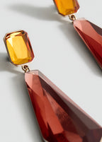 Boucles D'Oreilles Pendentifs Bicolores