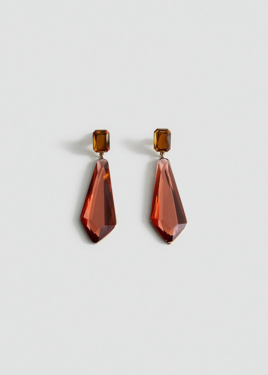 Boucles D'Oreilles Pendentifs Bicolores