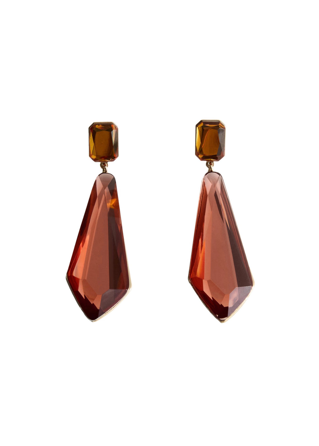 Boucles D'Oreilles Pendentifs Bicolores