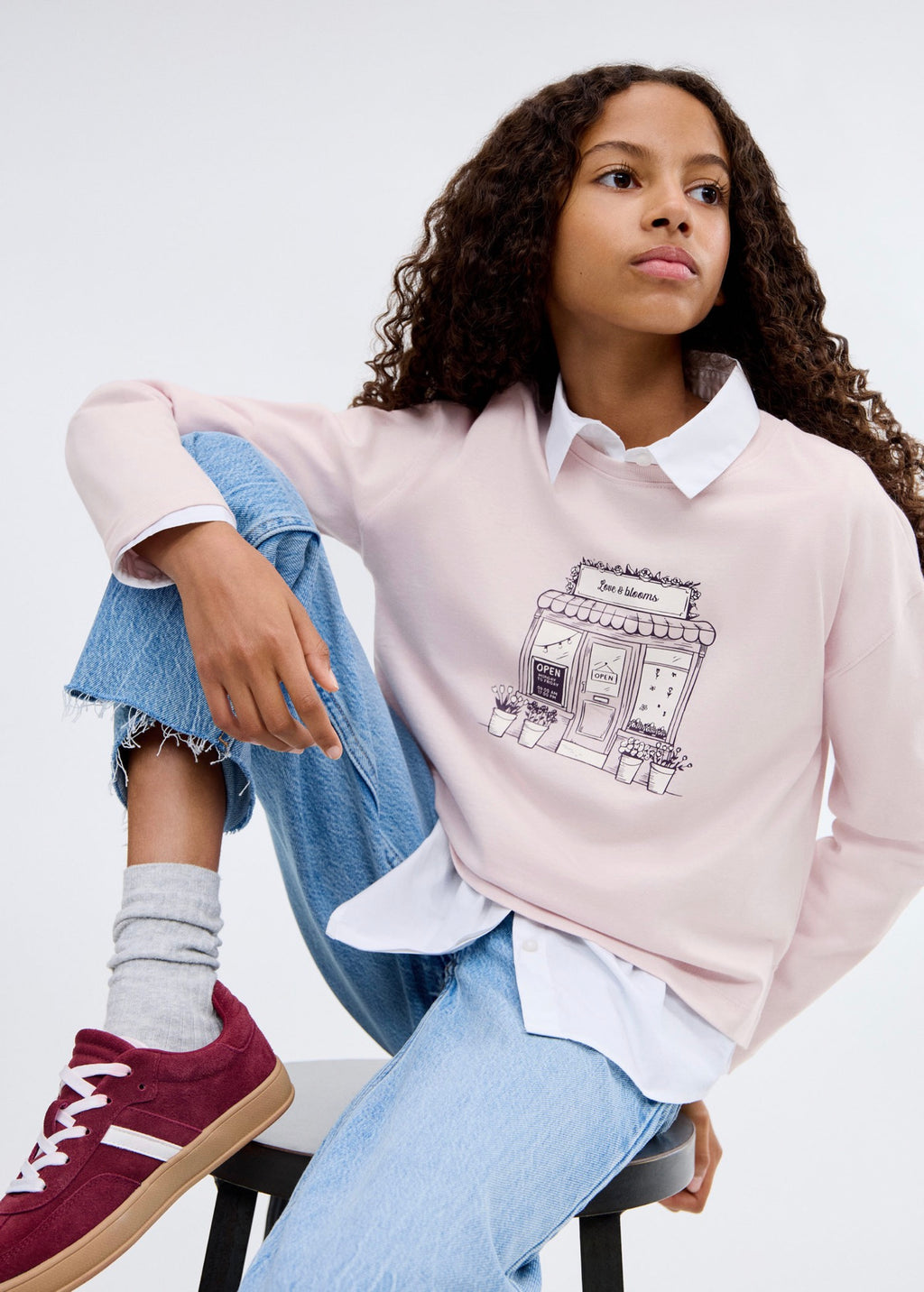 T-Shirt Shop Violet Clair/Pastel - Fille
