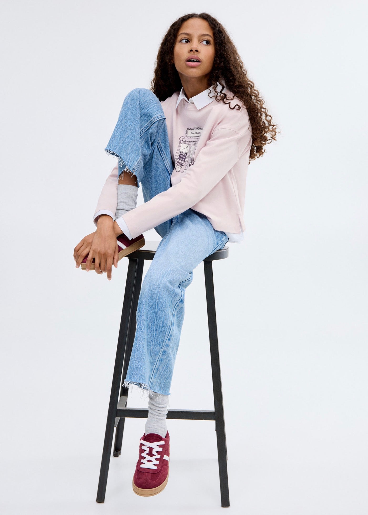 T-Shirt Shop Violet Clair/Pastel - Fille