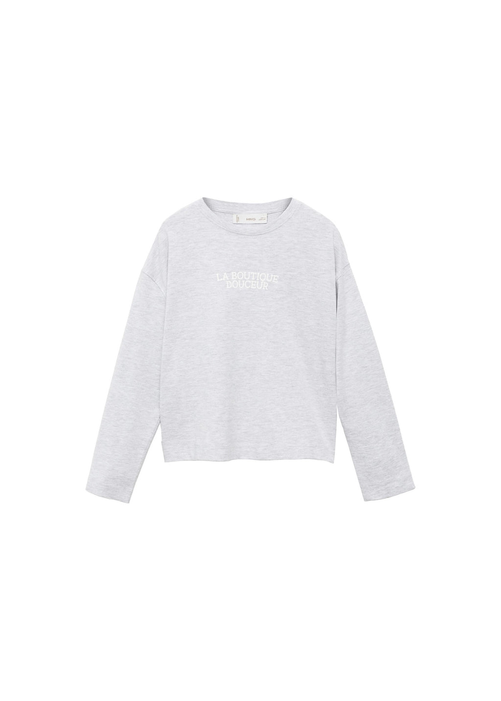 Camiseta Shop Gris Claro Jaspeado - Niña
