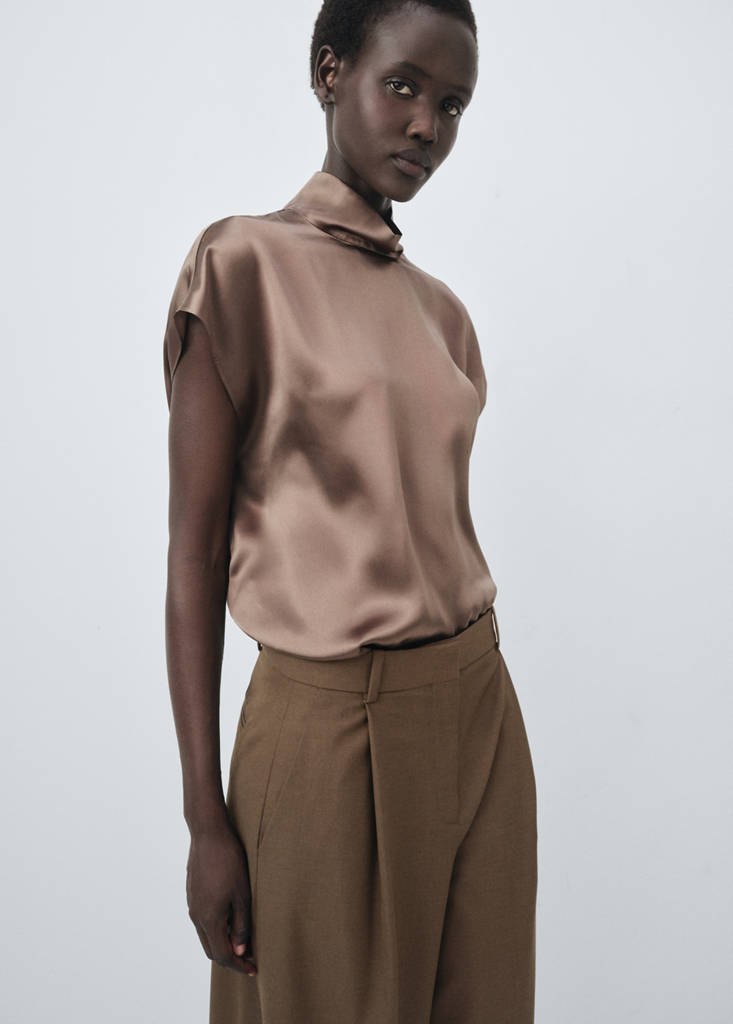 Pantalon De Costume Droit À Pinces