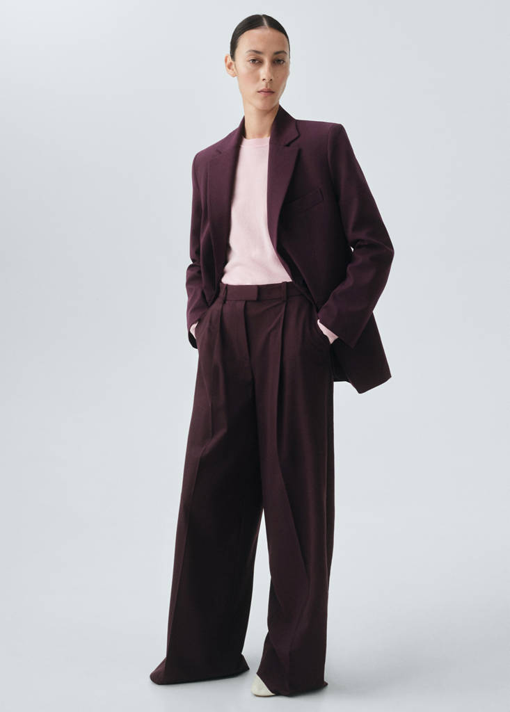 Pantaloni Completo Dritti Lana