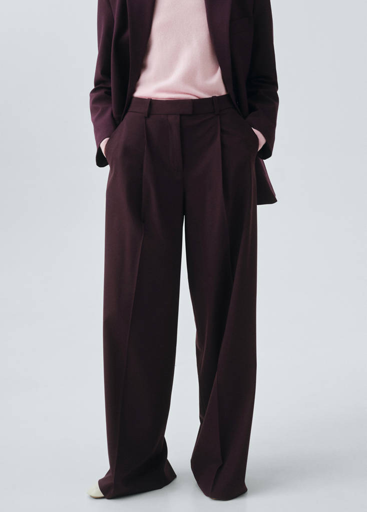 Pantaloni Completo Dritti Lana
