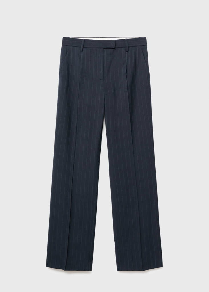 Pantalon De Costume Fines Rayures