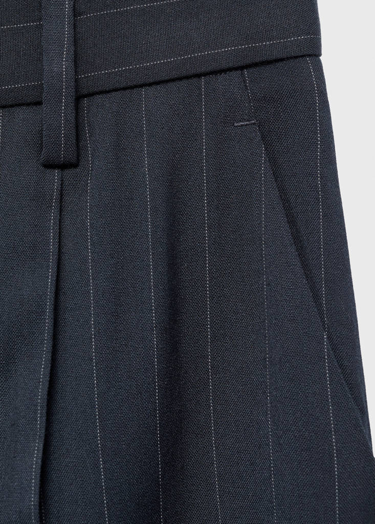 Pantalon De Costume Fines Rayures