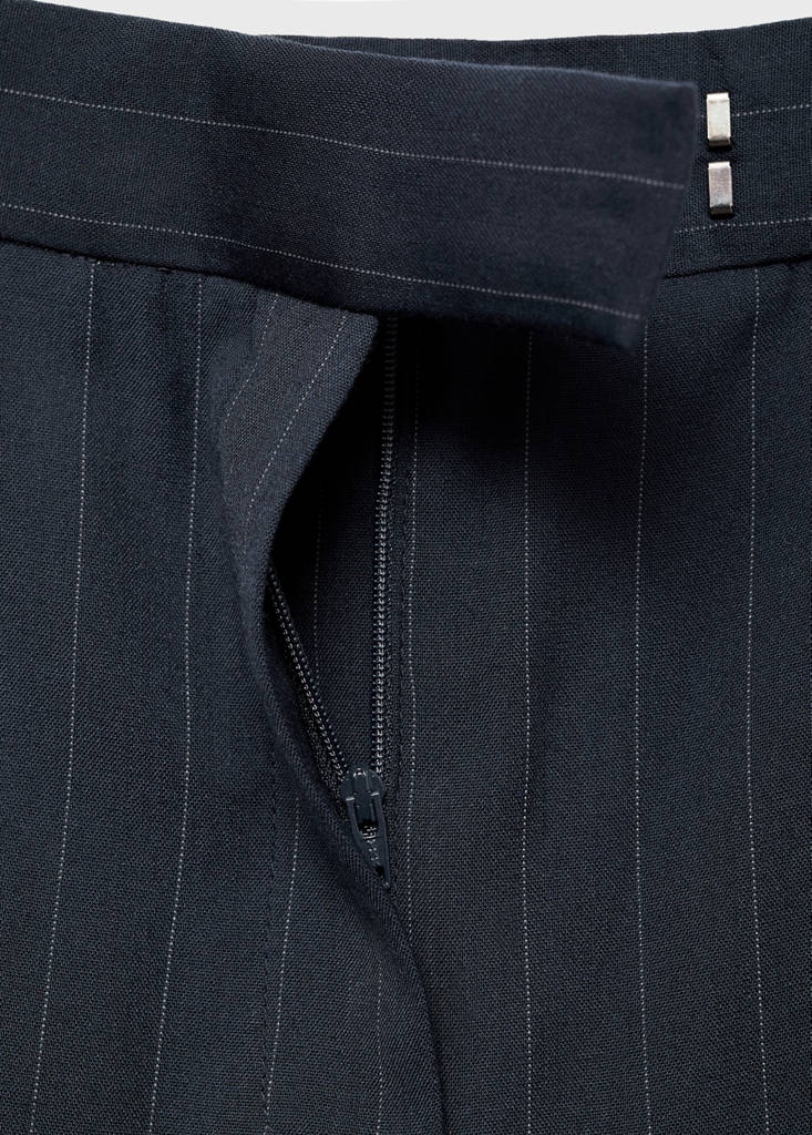 Pantalon De Costume Fines Rayures