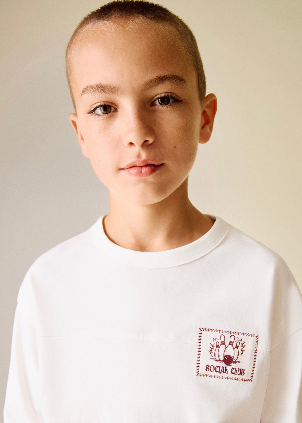Camiseta Bowl Blanco Roto - Niño