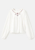 T-Shirt Can Blanc Cassé - Fille