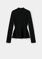 Pull Péplum Maille Côtelée