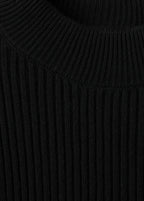 Pull Péplum Maille Côtelée