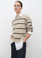 Pull-Over En Maille À Rayures
