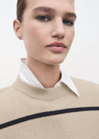 Pull-Over En Maille À Rayures