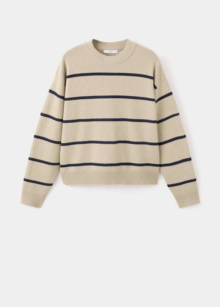 Pull-Over En Maille À Rayures