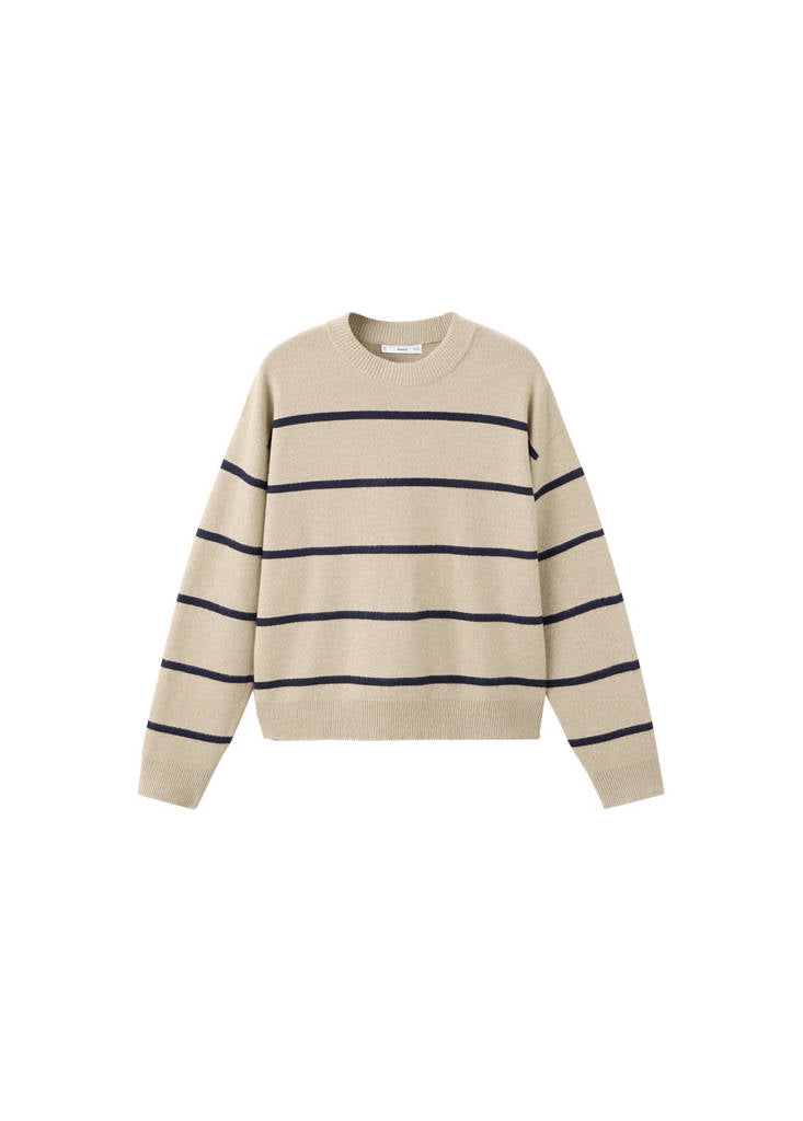 Pull-Over En Maille À Rayures