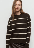 Pull-Over En Maille À Rayures