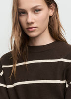 Pull-Over En Maille À Rayures