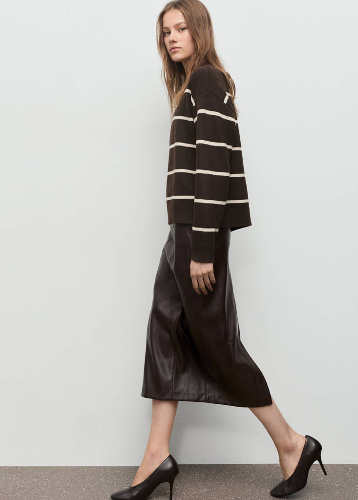 Pull-Over En Maille À Rayures