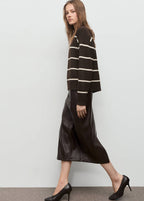 Pull-Over En Maille À Rayures