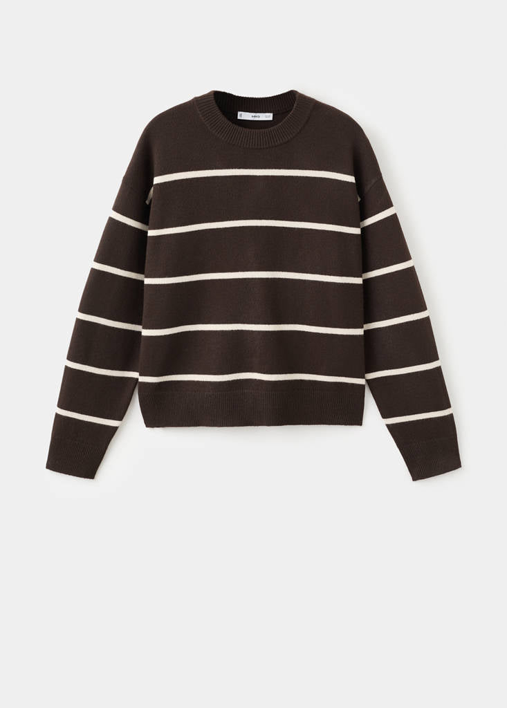 Pull-Over En Maille À Rayures